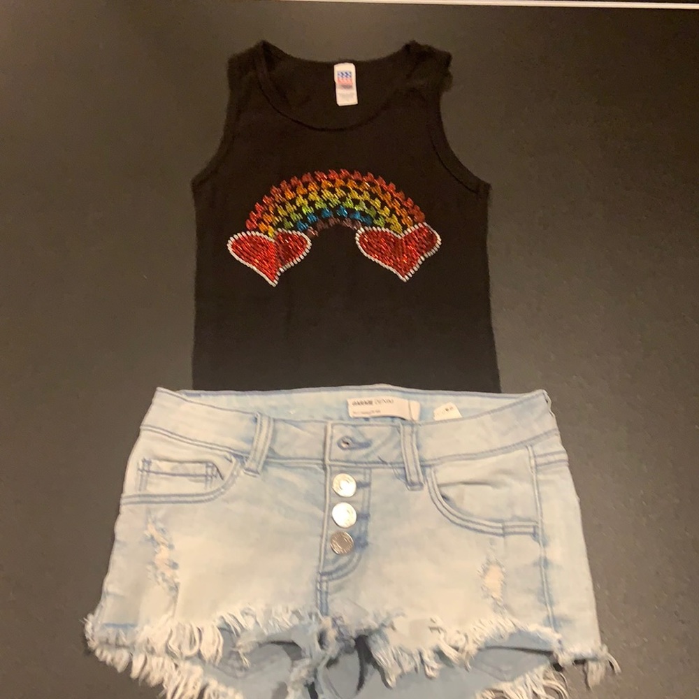Girl’s Tank and Shorts Set